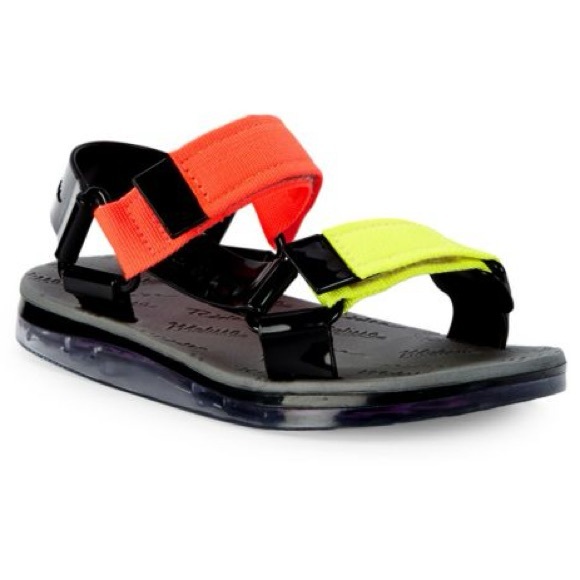 MINI MELISSA PAPETE + RIDER BB Vibrant Kids Sandals, Size US 4 - Picture 1 of 7